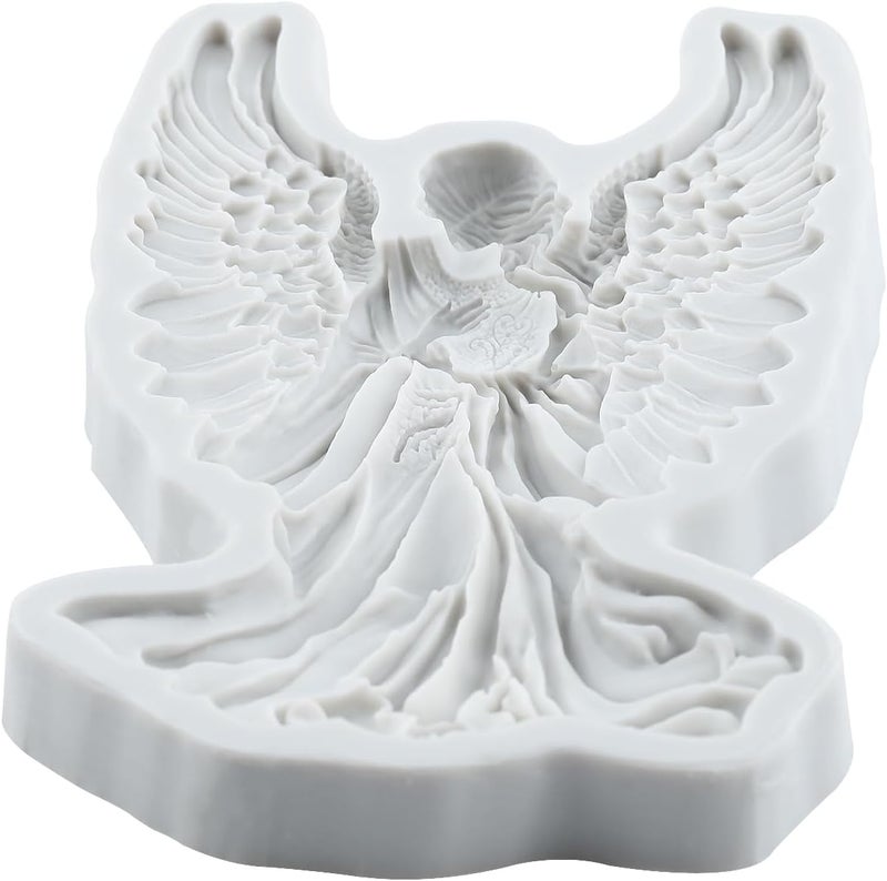 TAOXIBEI Angel Goddess Silicone Molds Angel Polymer Clay Mold for DIY Crafts Epoxy Resin Casting Air Dry Polymer Clay Plaster Jewelry Making - Image 3